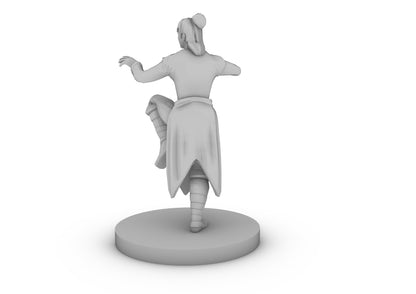 Human Female Monk Tabletop DND Gaming Miniature