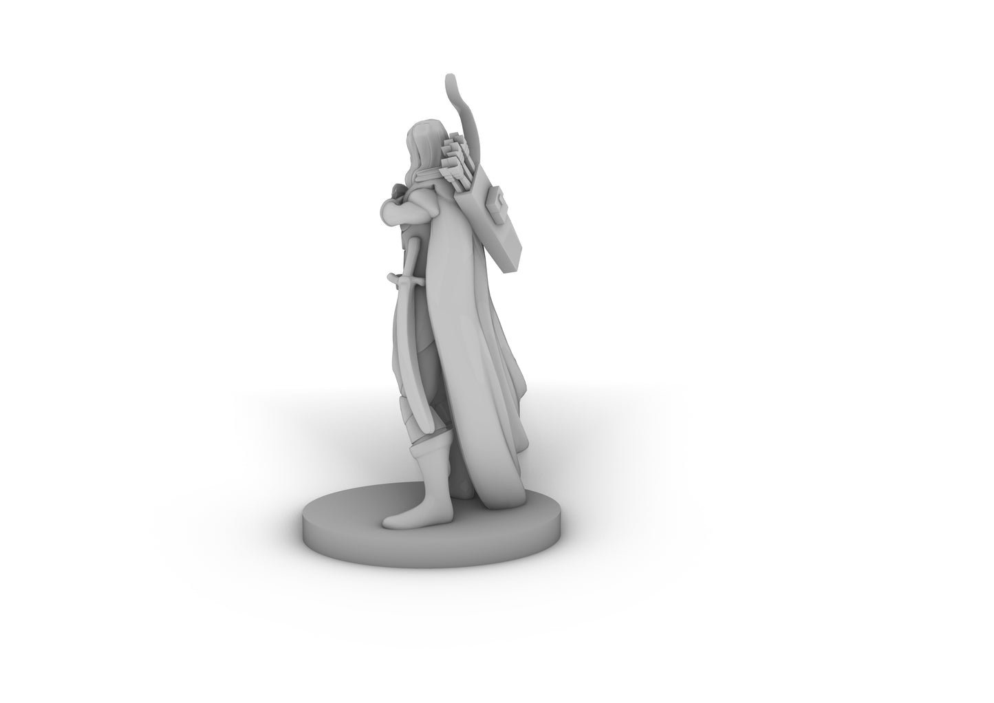 Human Female Ranger Tabletop DND Gaming Miniature