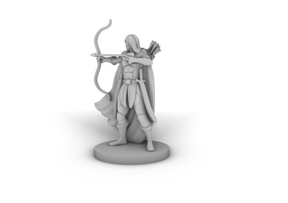 Human Female Ranger Tabletop DND Gaming Miniature