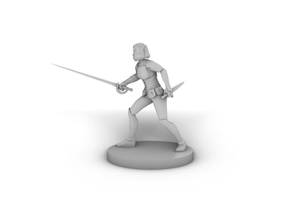 Human Female Rogue 5 Tabletop DND Gaming Miniature