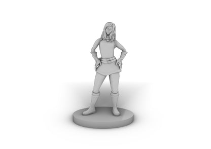 Human Female Rogue Sassy Tabletop DND Gaming Miniature