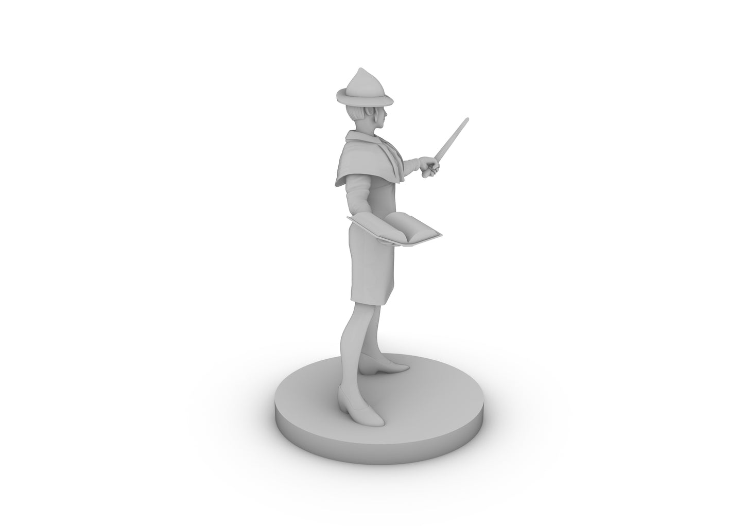 Human Female Wizard Elegant Tabletop DND Gaming Miniature