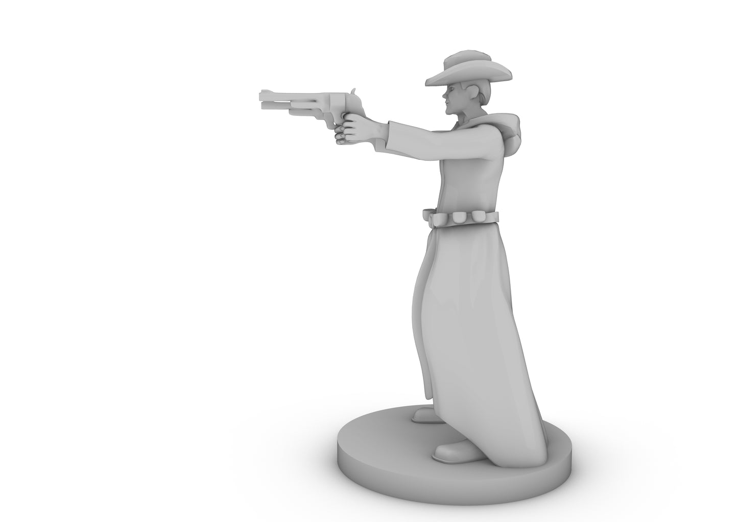 Human Gunslinger two Pistols Male Tabletop DND Gaming Miniature