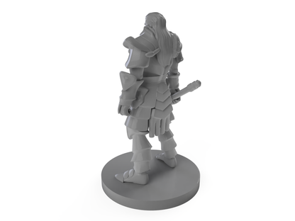 Human Male Barbarian 4 Tabletop DND Gaming Miniature