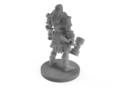 Human Male Barbarian 4 Tabletop DND Gaming Miniature