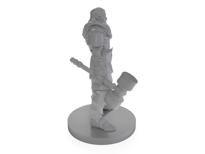 Human Male Barbarian 4 Tabletop DND Gaming Miniature