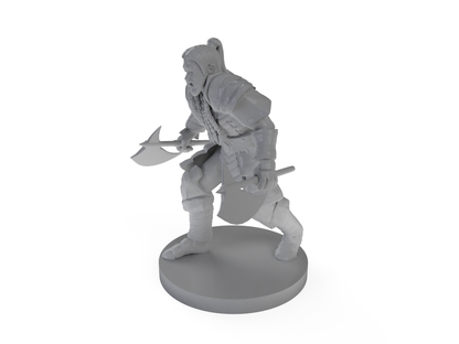 Human Male Barbarian 5 Tabletop DND Gaming Miniature