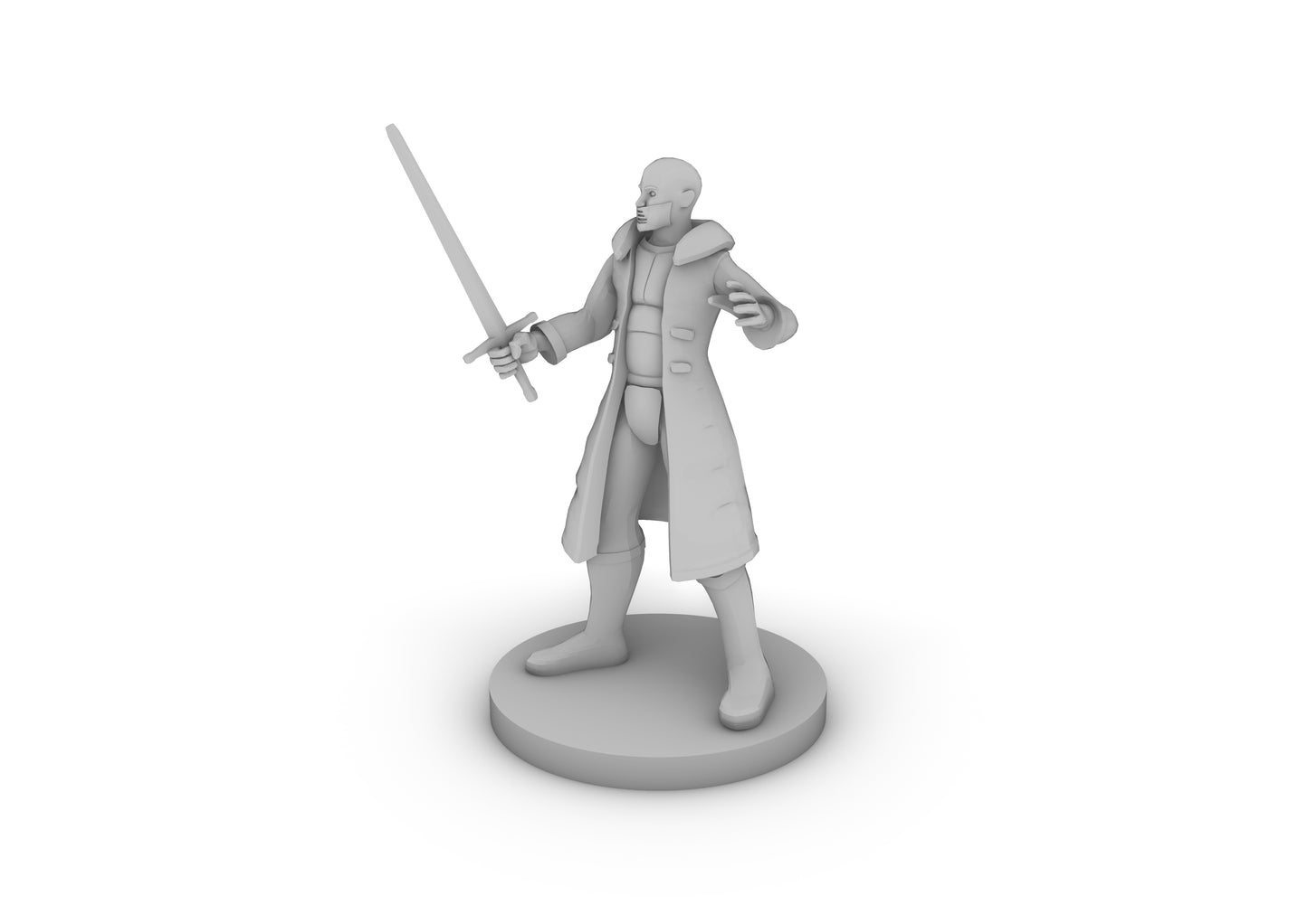 Human Male Blade Warlock Tabletop DND Gaming Miniature