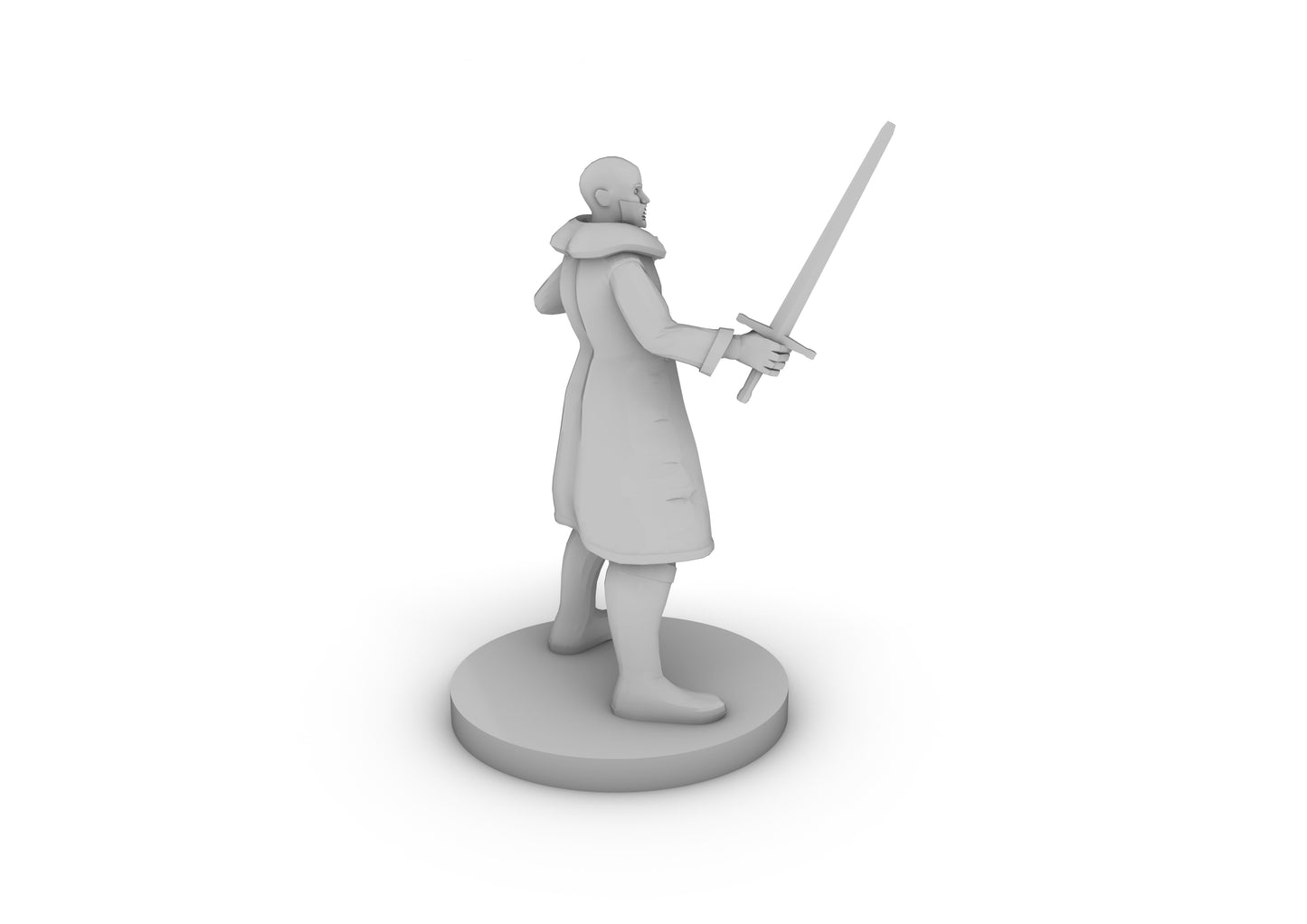 Human Male Blade Warlock Tabletop DND Gaming Miniature