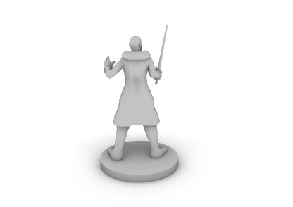 Human Male Blade Warlock Tabletop DND Gaming Miniature