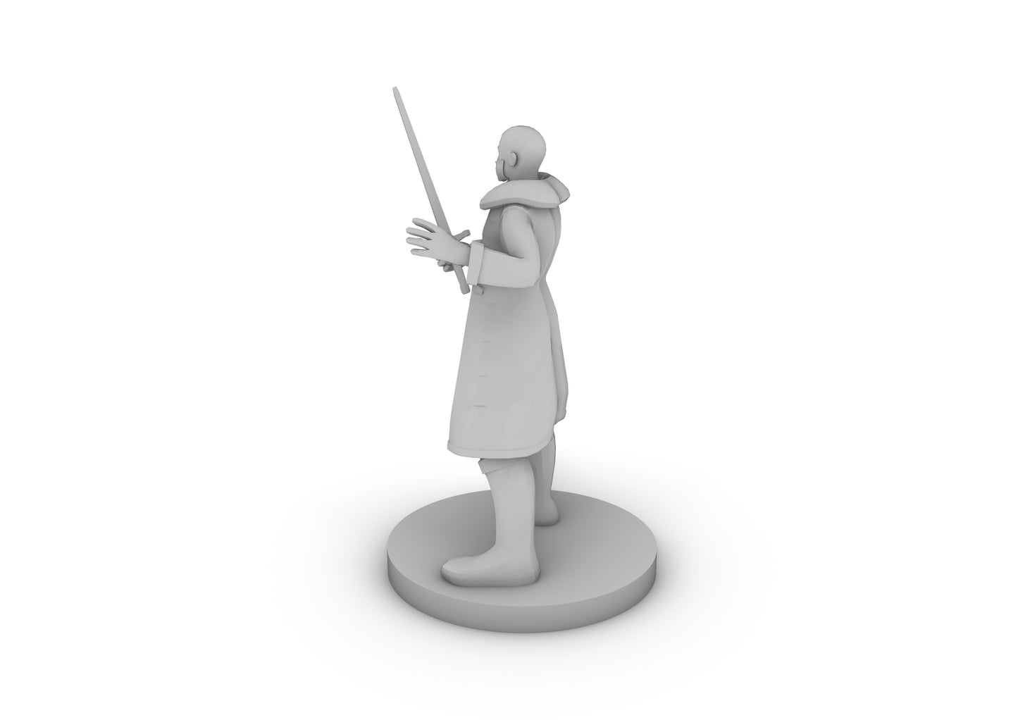 Human Male Blade Warlock Tabletop DND Gaming Miniature