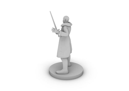 Human Male Blade Warlock Tabletop DND Gaming Miniature