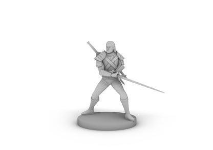 Human Male Fighter Tabletop DND Gaming Miniature