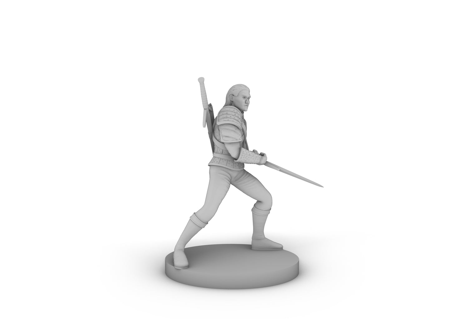 Human Male Fighter Tabletop DND Gaming Miniature