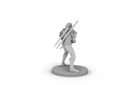 Human Male Fighter Tabletop DND Gaming Miniature