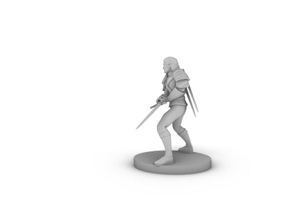 Human Male Fighter Tabletop DND Gaming Miniature