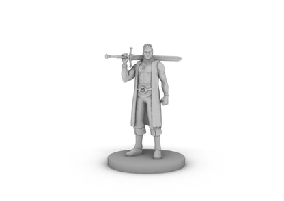 Human Male Heavy Pirate Tabletop DND Gaming Miniature