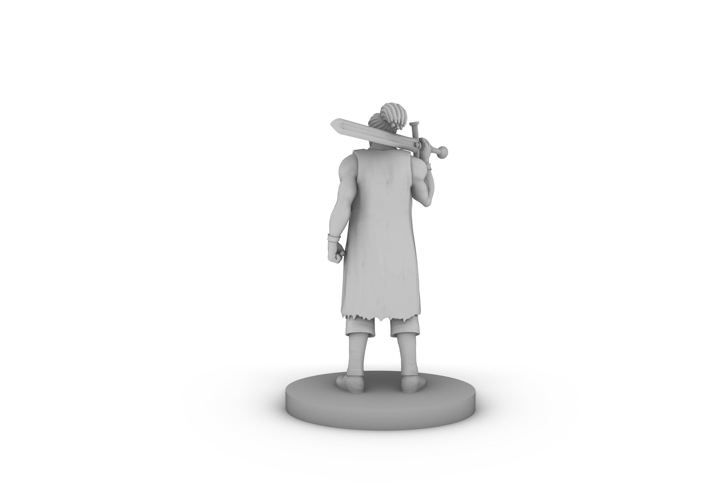 Human Male Heavy Pirate Tabletop DND Gaming Miniature