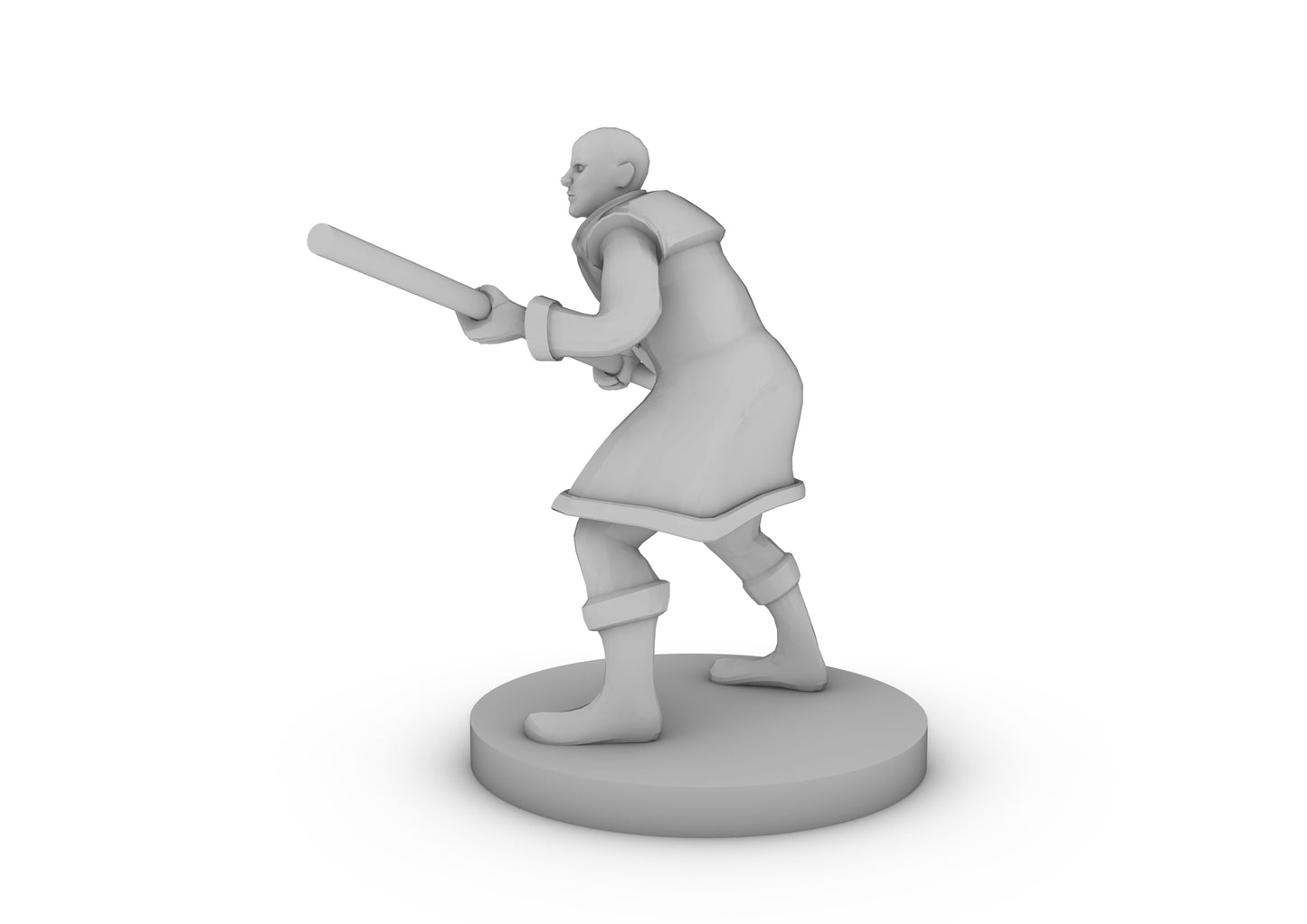 Human Male Monk Tabletop DND Gaming Miniature