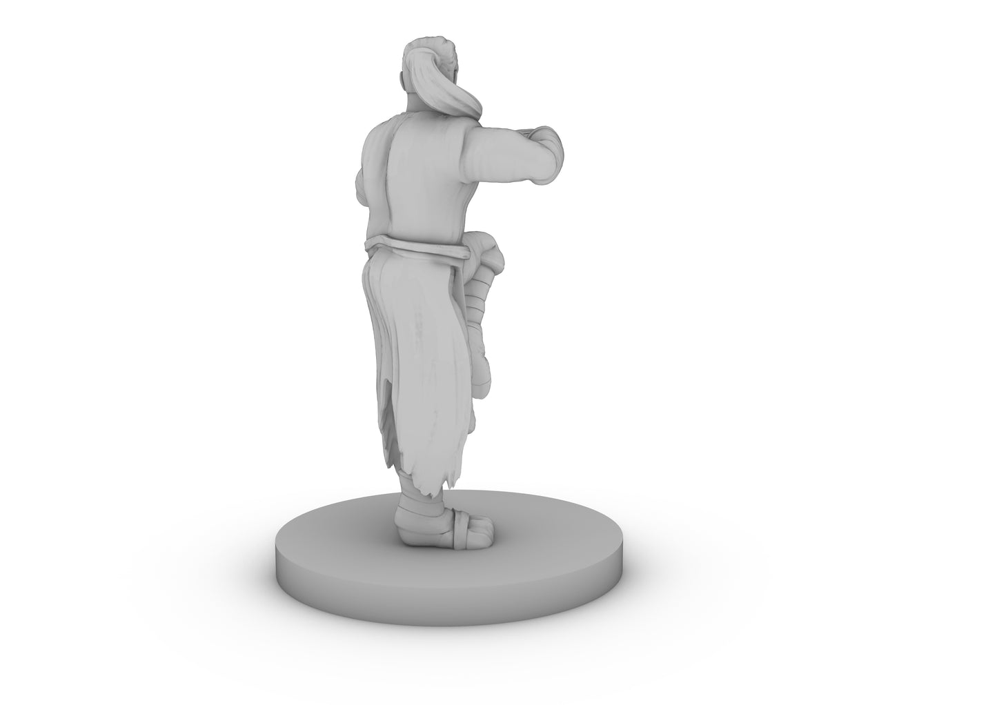 Human Male Monk 3 Tabletop DND Gaming Miniature