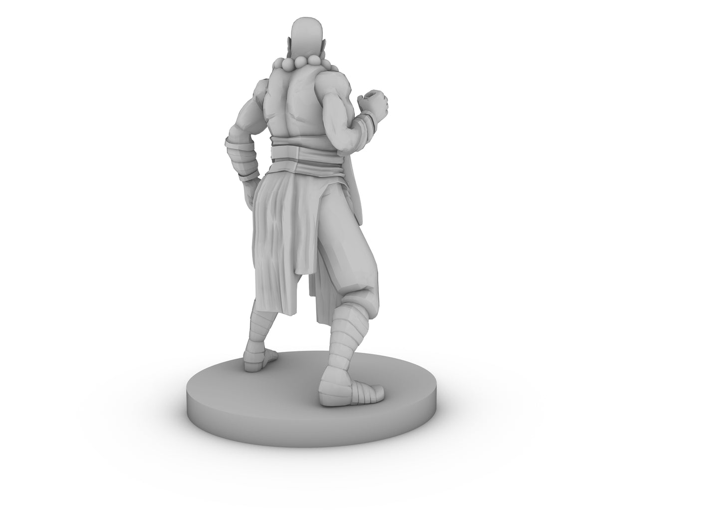 Human Male Monk 4 With Prayer Beads Tabletop DND Gaming Miniature