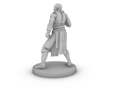 Human Male Monk 4 With Prayer Beads Tabletop DND Gaming Miniature