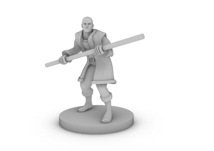 Human Male Monk 5 Tabletop DND Gaming Miniature