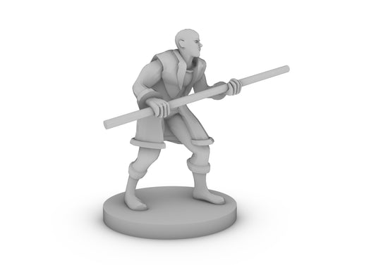 Human Male Monk 5 Tabletop DND Gaming Miniature