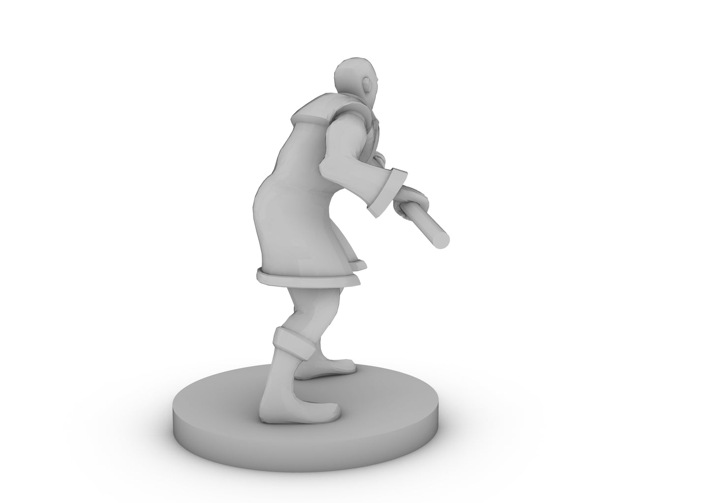 Human Male Monk 5 Tabletop DND Gaming Miniature