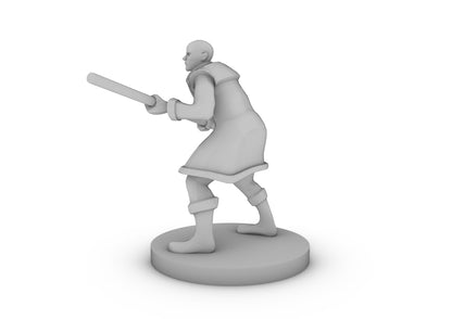 Human Male Monk 5 Tabletop DND Gaming Miniature