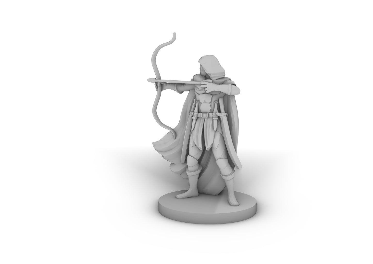 Human Male Ranger Tabletop DND Gaming Miniature