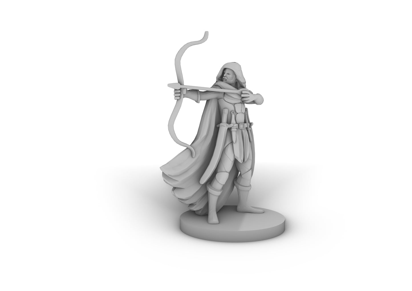 Human Male Ranger Tabletop DND Gaming Miniature