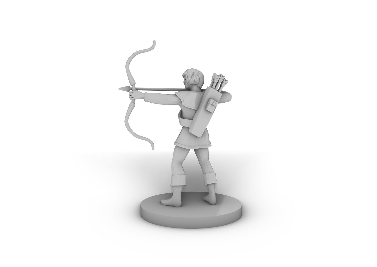 Human Male Ranger 2 Tabletop DND Gaming Miniature