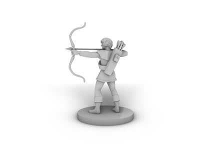 Human Male Ranger 2 Tabletop DND Gaming Miniature