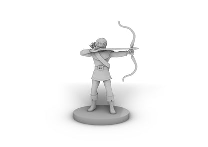 Human Male Ranger 2 Tabletop DND Gaming Miniature