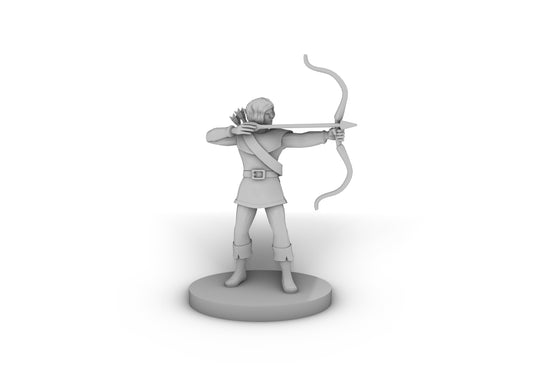 Human Male Ranger 2 Tabletop DND Gaming Miniature