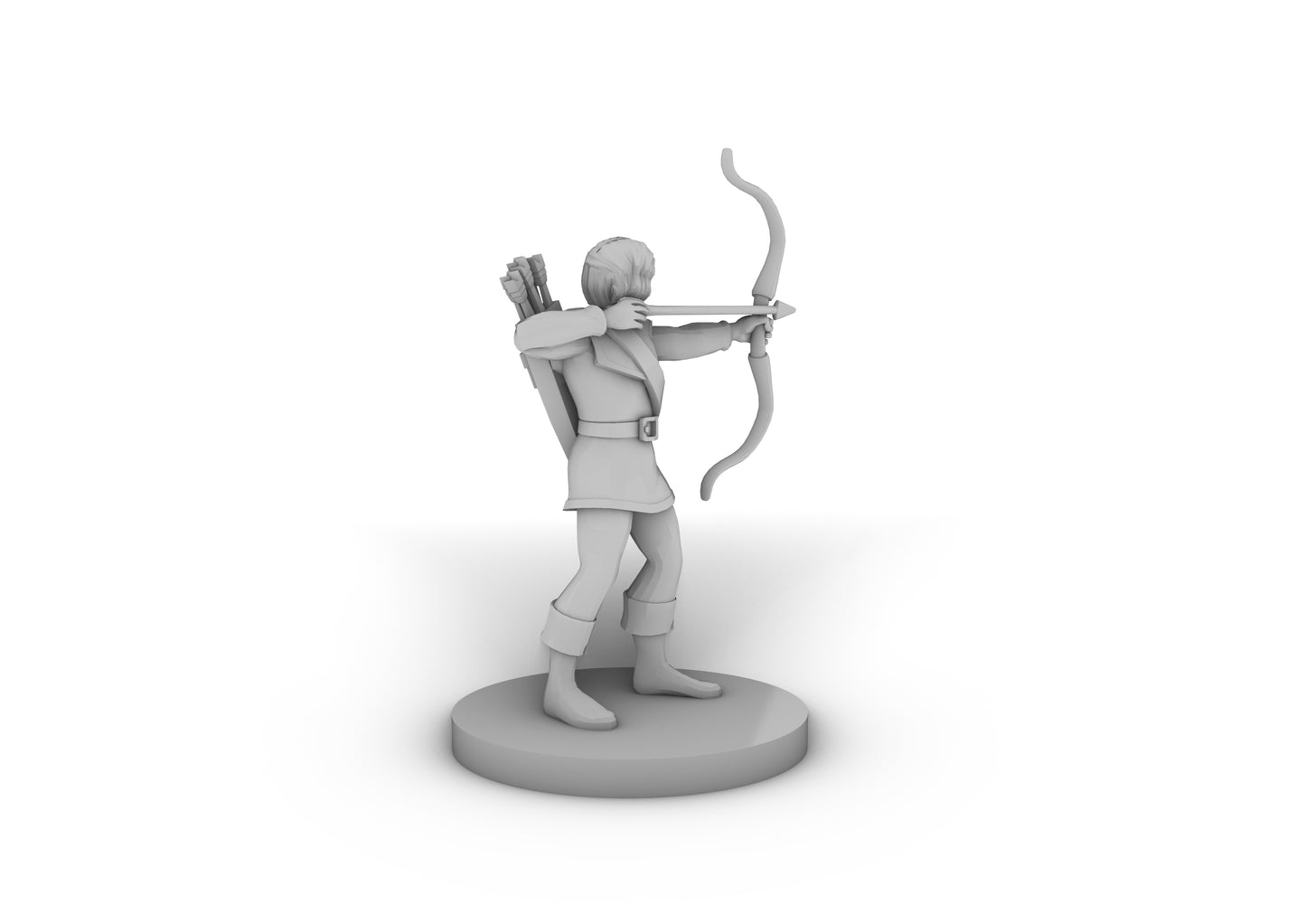 Human Male Ranger 2 Tabletop DND Gaming Miniature