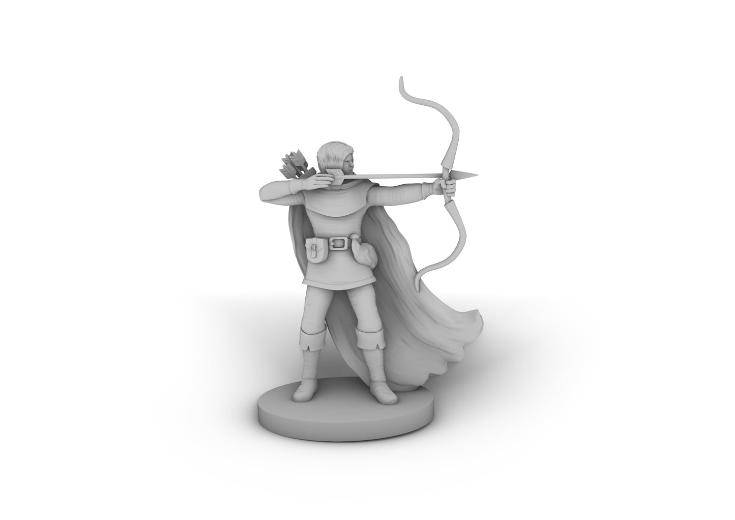 Human Male Ranger 4 Tabletop DND Gaming Miniature