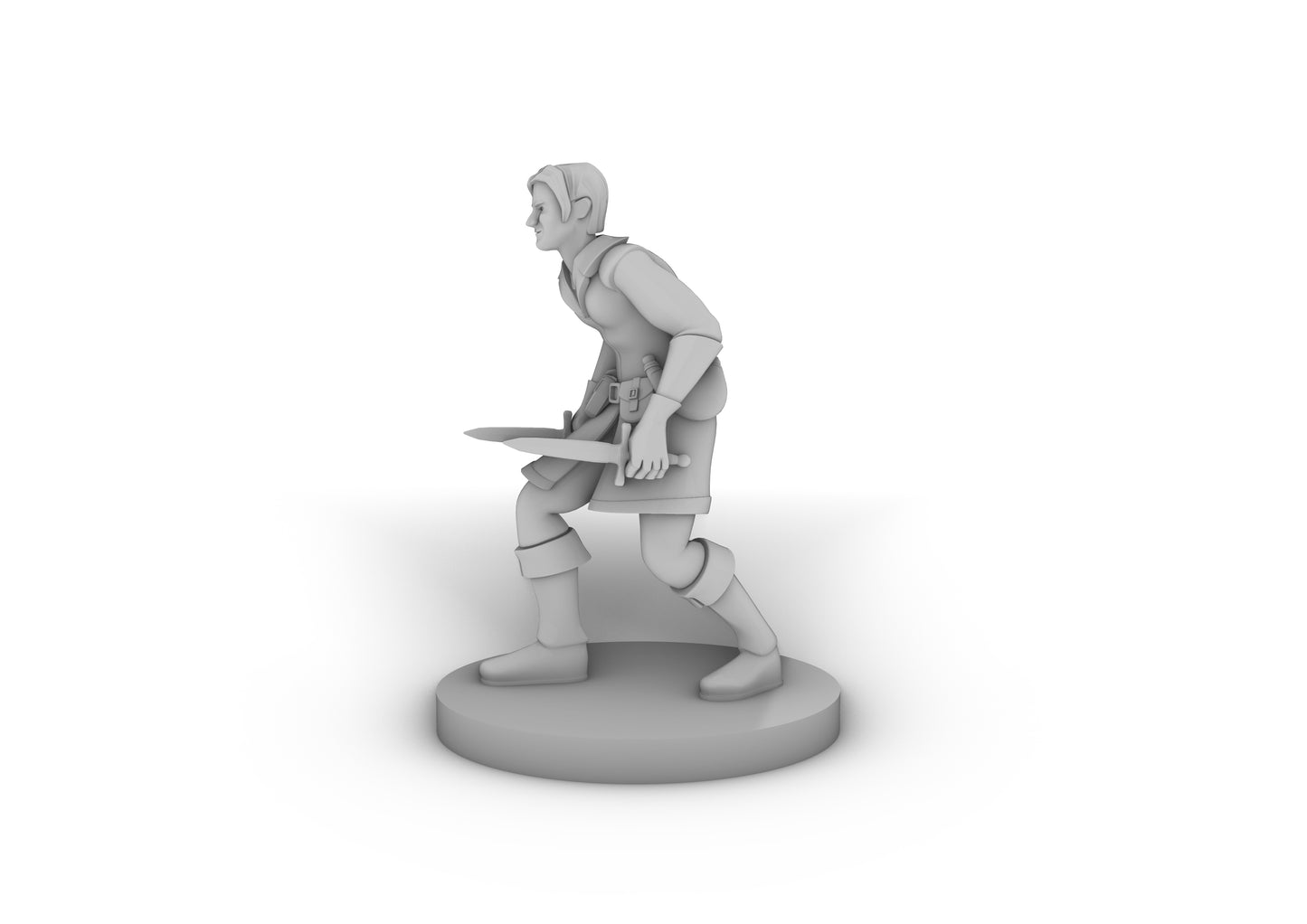 Human Male Rogue 2 Tabletop DND Gaming Miniature