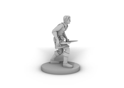 Human Male Rogue 2 Tabletop DND Gaming Miniature