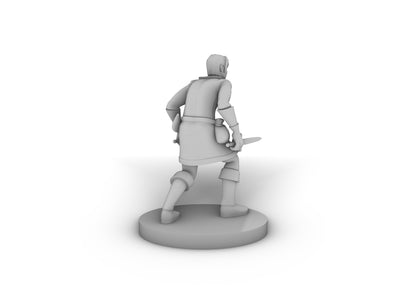 Human Male Rogue 2 Tabletop DND Gaming Miniature