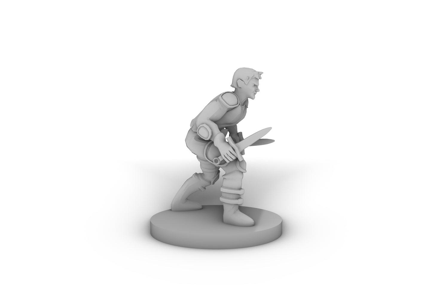 Human Male Rogue 3 Tabletop DND Gaming Miniature