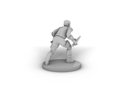 Human Male Rogue 3 Tabletop DND Gaming Miniature