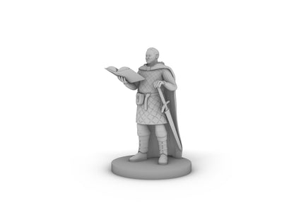 Human Male Scholar Fighter Tabletop DND Gaming Miniature