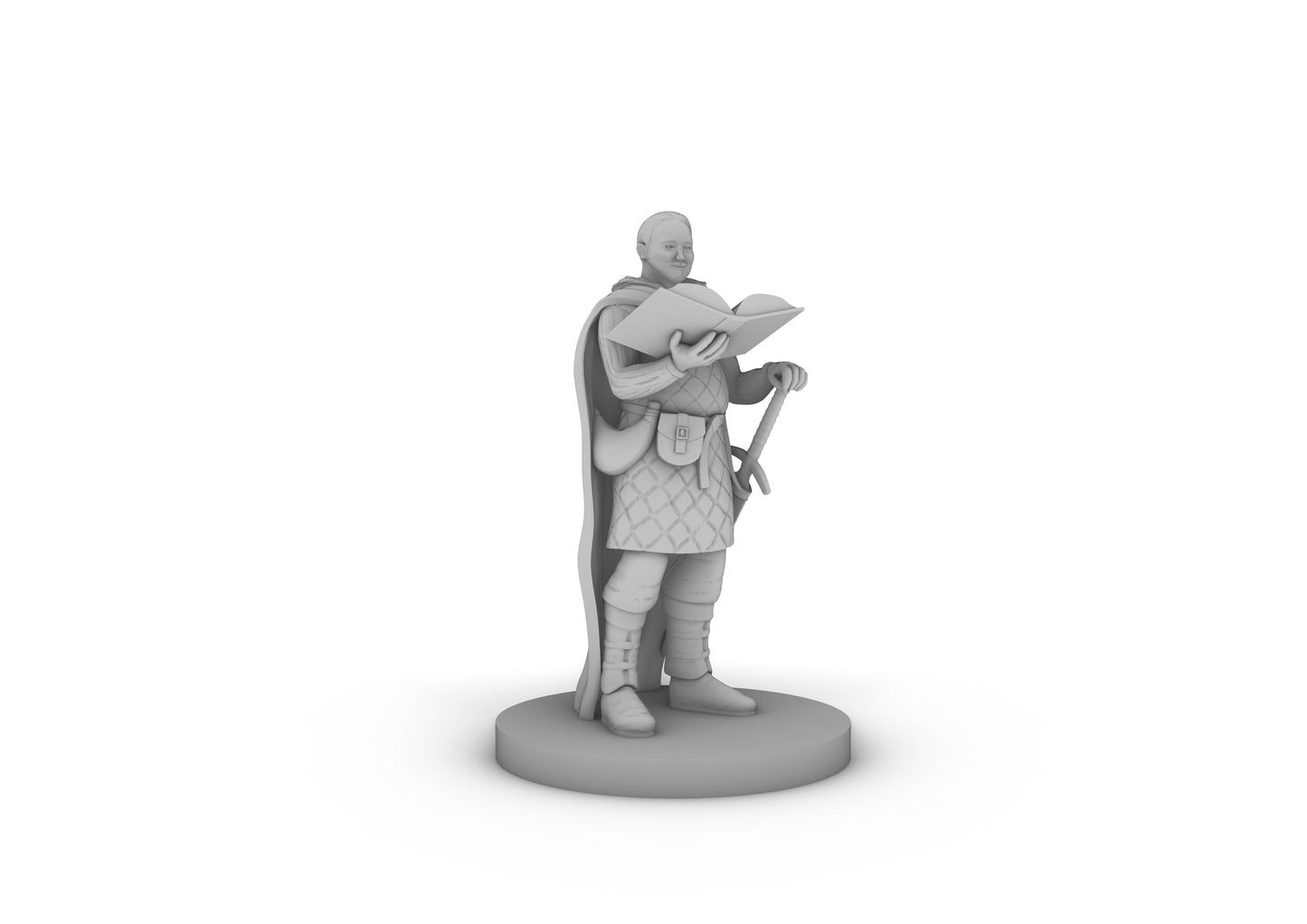 Human Male Scholar Fighter Tabletop DND Gaming Miniature