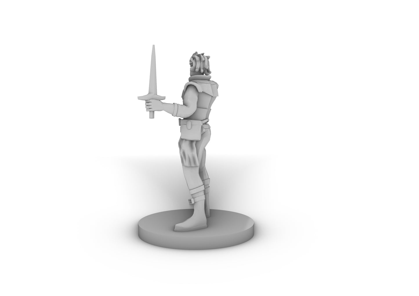 Human Male Swashbuckler Tabletop DND Gaming Miniature