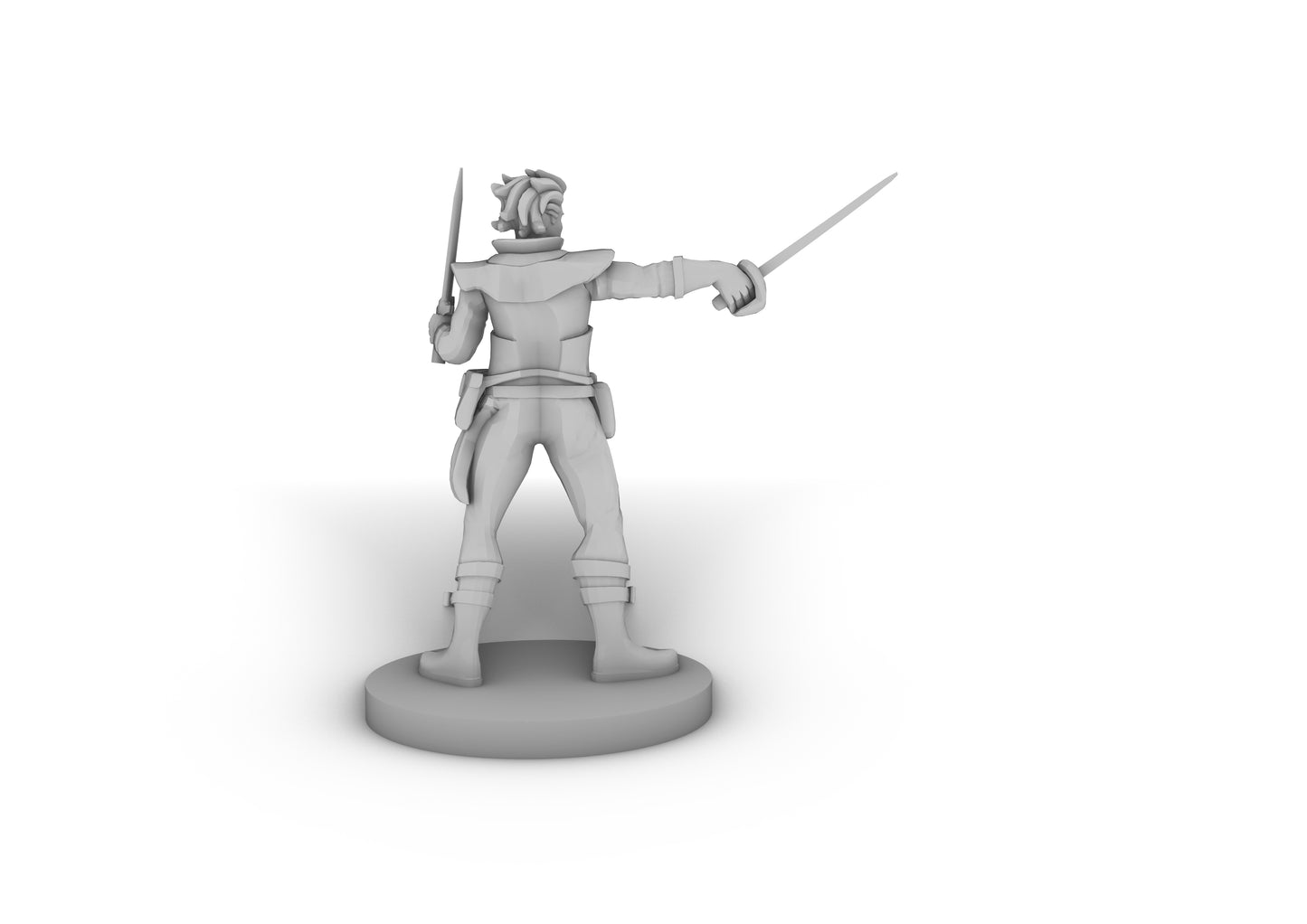 Human Male Swashbuckler Tabletop DND Gaming Miniature