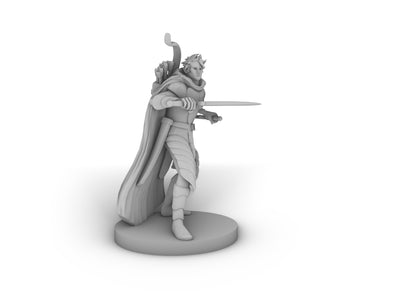 Human Male Two Sword Ranger Tabletop DND Gaming Miniature