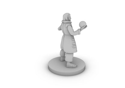 Human Male Warlock With Orb Tabletop DND Gaming Miniature