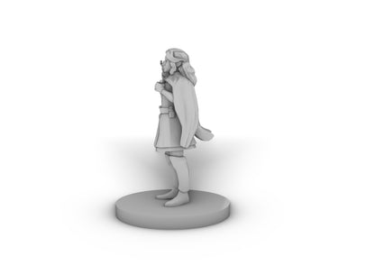 Human Sorceress with Fire Spell Tabletop DND Gaming Miniature